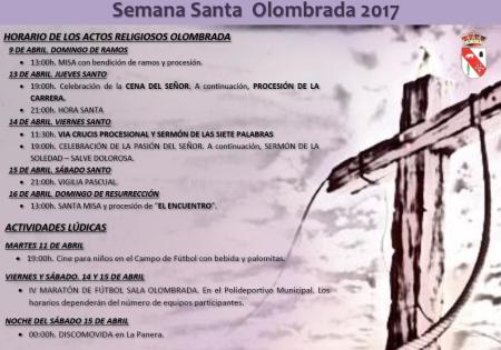 Imagen SEMANA SANTA 2017 EN OLOMBRADA
