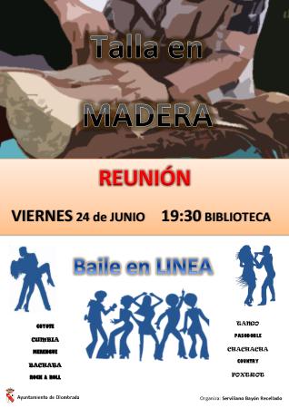 Imagen REUNIÓN PARA TALLERES DE BAILE Y DE TALLA EN MADERA